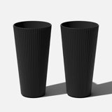 26" Tall Plastic-Stone Planter