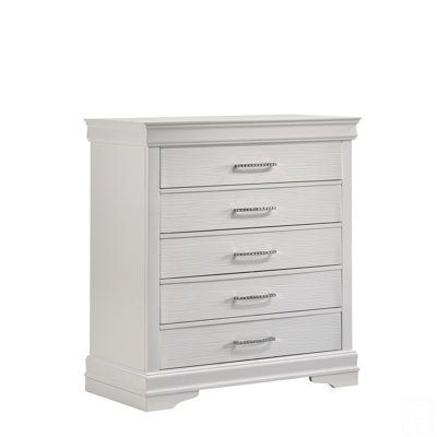 Commode moderne 5 tiroirs en bois