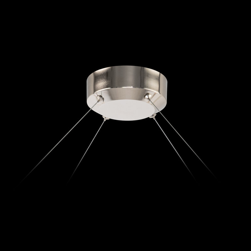 Seduction 32 Light Crystal LED Pendant, Aged Brass