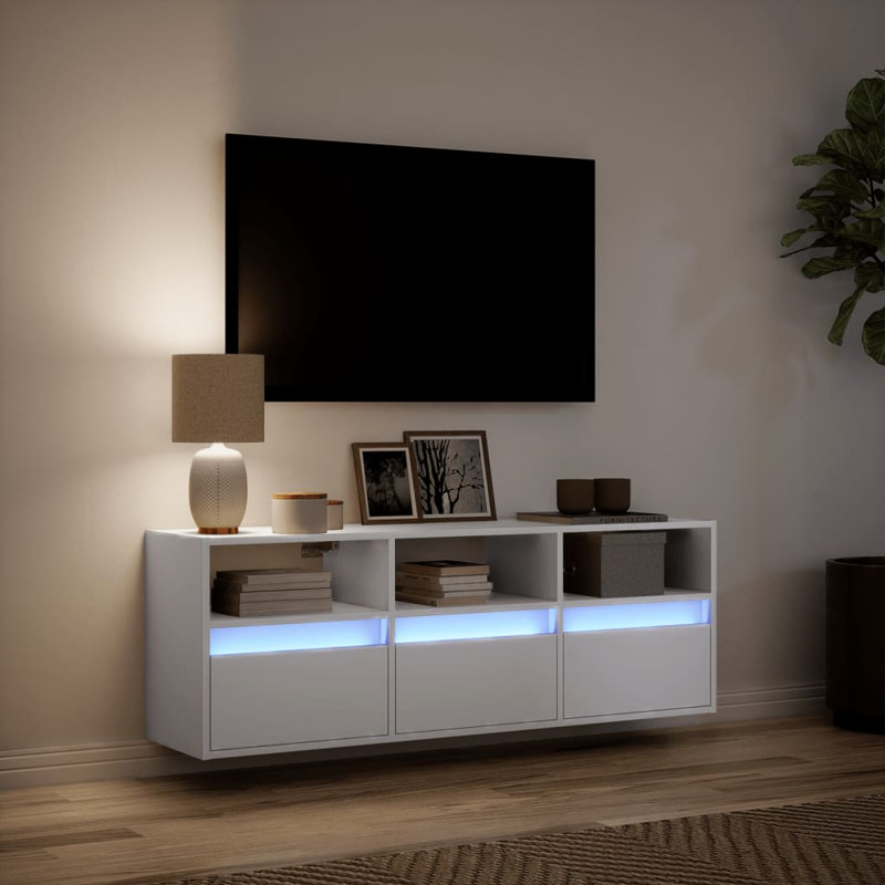 Dallton Unfinished TV Stand, 130cm, White