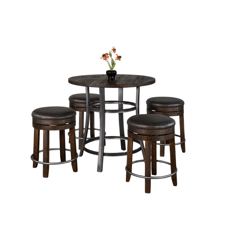 Sunny Designs Counter Height Dining Set, 5 Pieces: Table, 4 Chairs