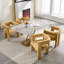 Chaise de salle à manger avec accoudoirs et chaises d'appoint en tissu de conception contemporaine Campcraft-1950857046