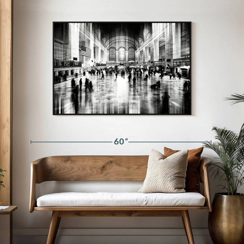 Urban Stretch Grand Central, 46 po x 31 po, Cadre flottant noir