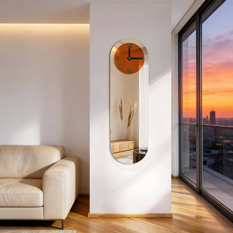 Cloteal Glass Wall Clock