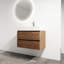 Meuble-lavabo de salle de bain de 30 po avec lavabo en résine et 2 tiroirs à fermeture en douceur. Fixation murale, moderne. Fabrication en contreplaqué pour la durabilité, base contemporaine. Base-1160996037-1160996036