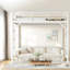 Lits peu encombrants avec rangement, lit mezzanine simple en métal, maison moderne