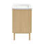 Meuble-lavabo autoportant en chêne naturel de 18 po avec plateau d'évier Classe-733705144-677758089