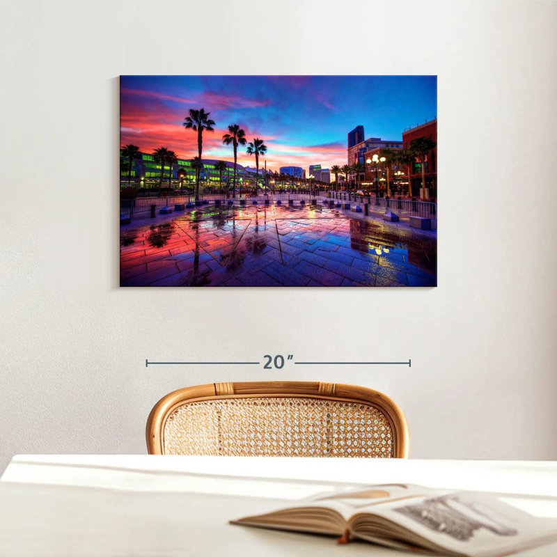 Coucher de soleil Sirecc San Diego, H 16 po x l 24 po