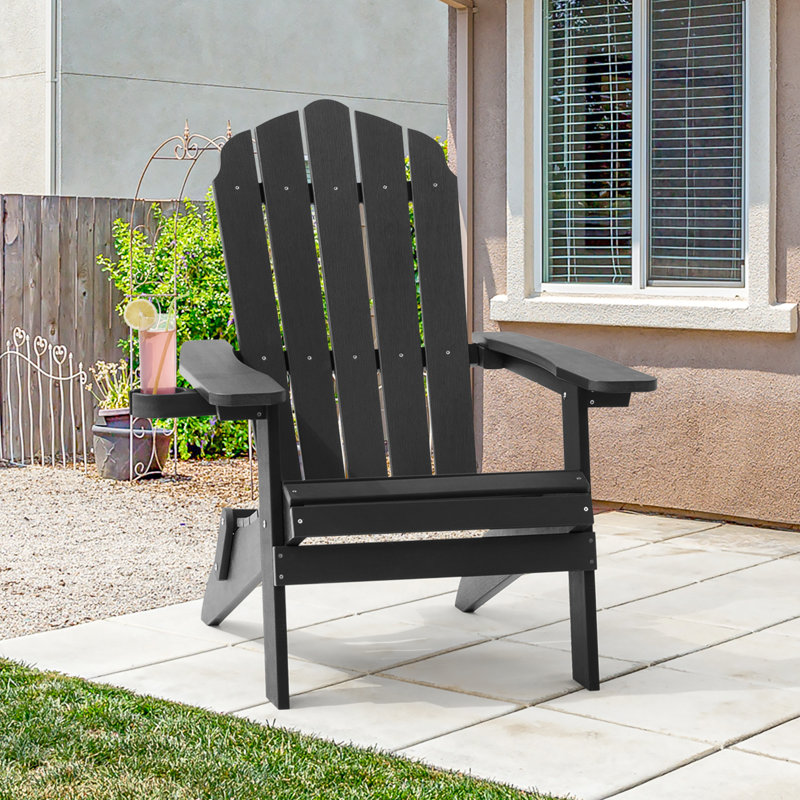Chaise Adirondack Volkard, Noir