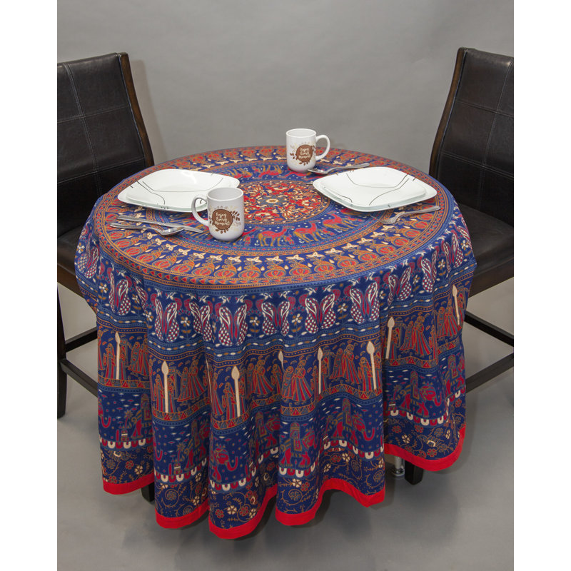 Nappe géométrique 100% coton