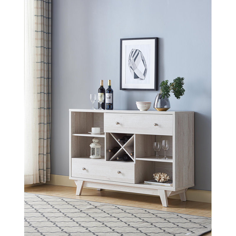 Otto 47.25'' Sideboard, White/Oak