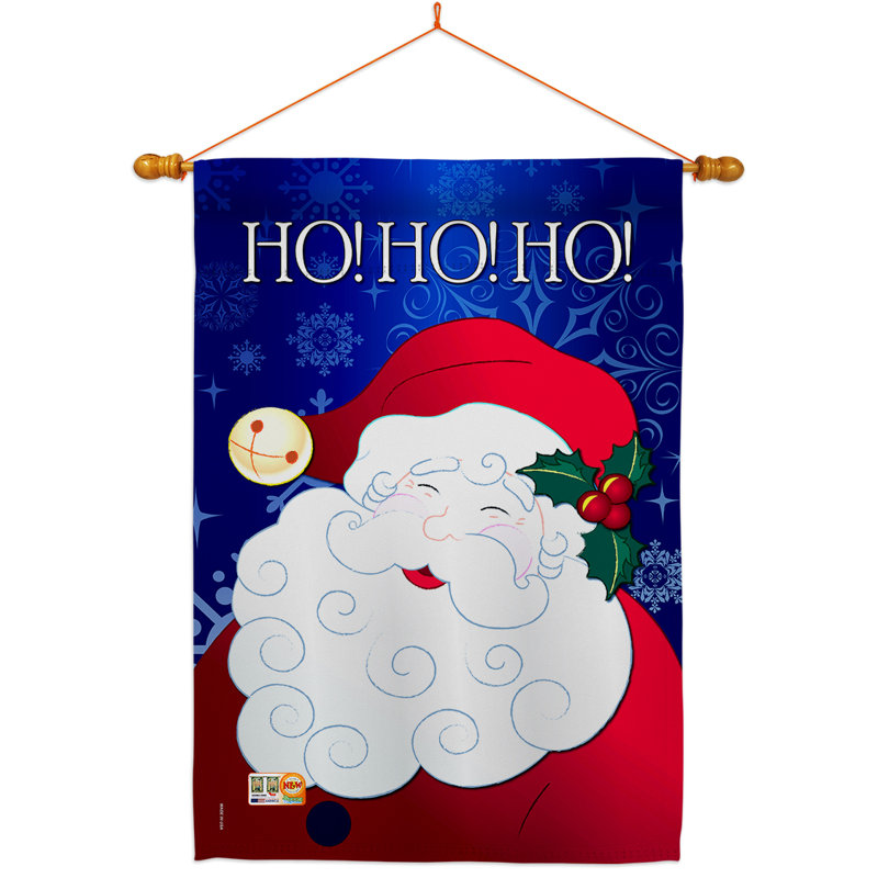 Double Sided 40'' H x 28'' W Polyester Christmas Flag Set