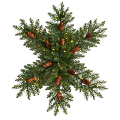 Faux Lighted 30'' Wreath
