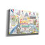  «Paris Map Light» par Farida Zaman, art mural sur toile, 26 po x 18 po-118048211
