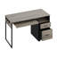 122cm Computer Desk With File&Storage Drawers, Writing Desk With Keyboard Tray&practical Hook And Open Compartments-847721099