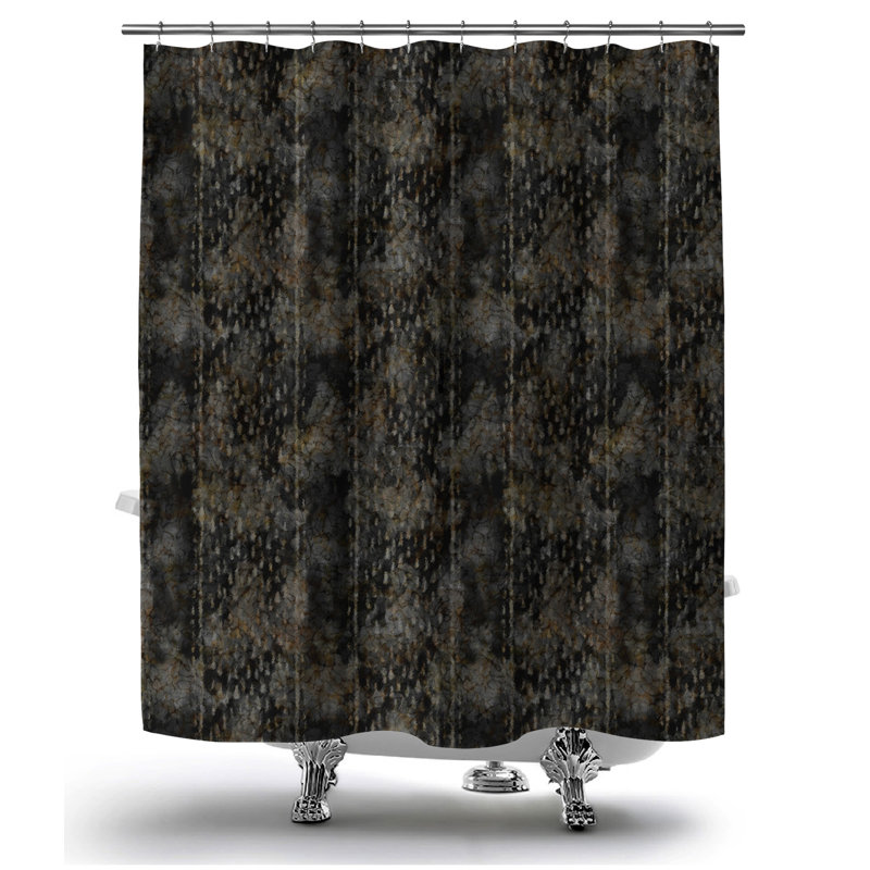 Abstract Shower Curtain, 70" H x 71" W