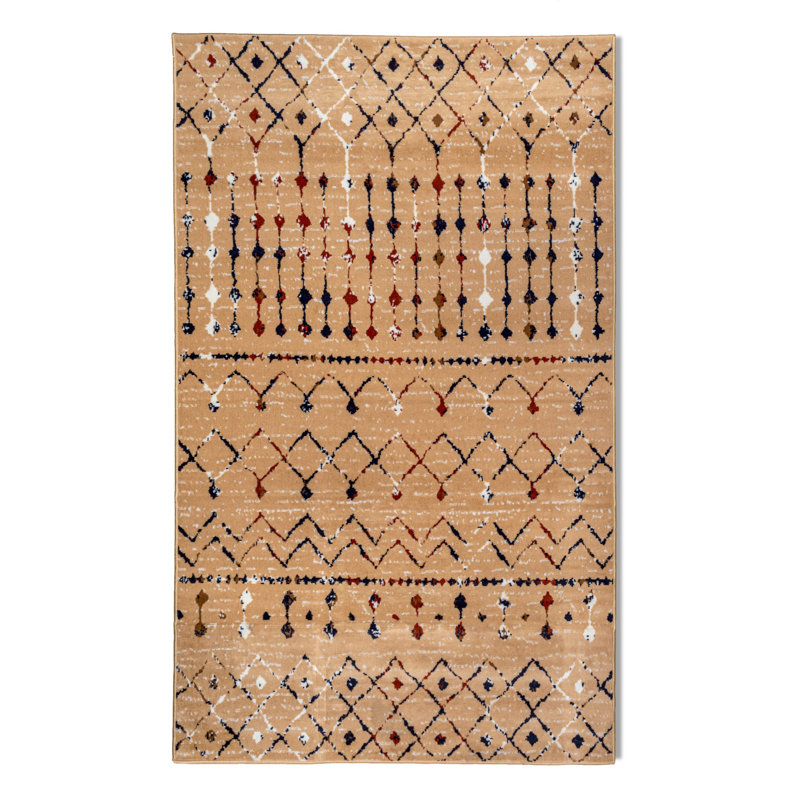 Kailin Moroccan Indoor Rug, Rectangle 5' x 8'