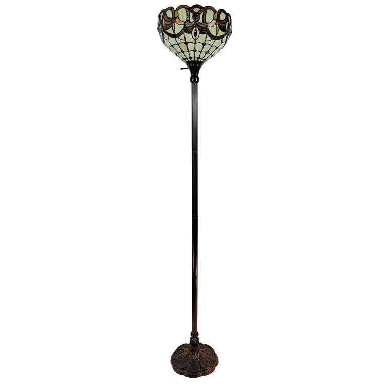 Winston Porter Carlese 70.75'' Dark Bronze Torchiere Floor Lamp & Reviews