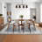 Modern Floral Machine Washable Rug for Living Room Stain Resistant Ultra Soft Low Pile Floor Cover Foldable Lightweight Non Slip Carpet for Bedroom, Dining Room-2064597796