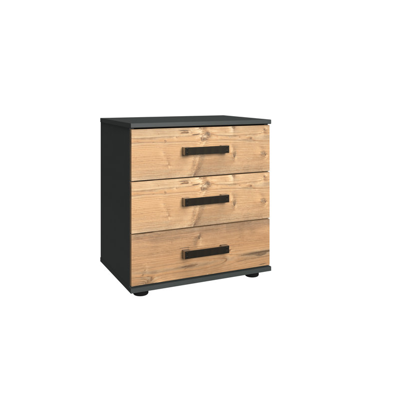 Donnay 52cm W Manufactured Wood Bedside Table