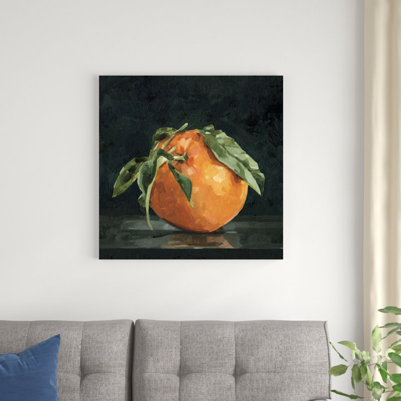 Nature morte orange foncé II, H 30 po x l 30 po