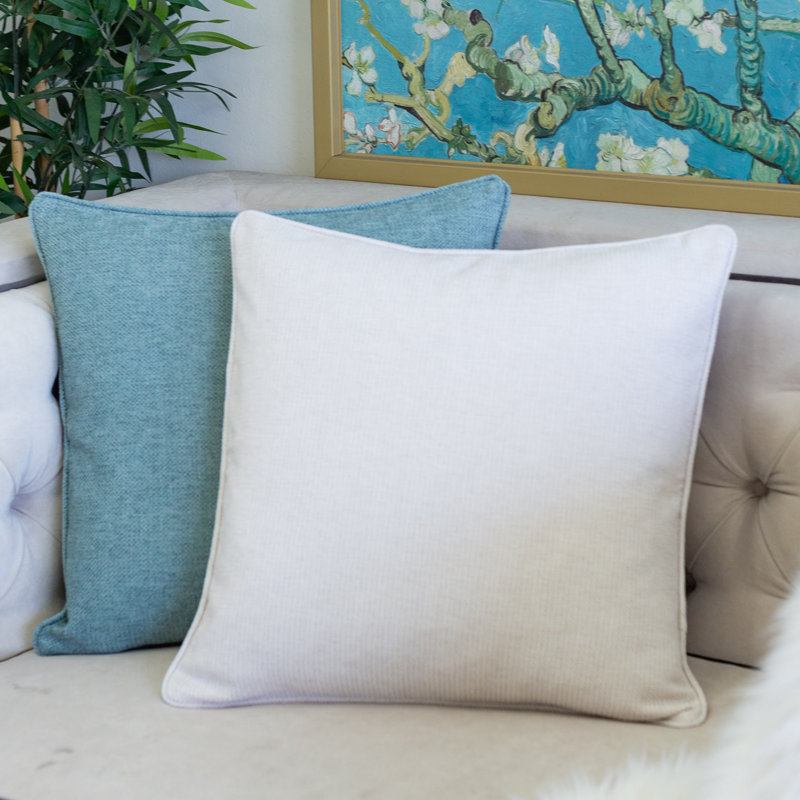 Reversible Throw Pillow, Ivory