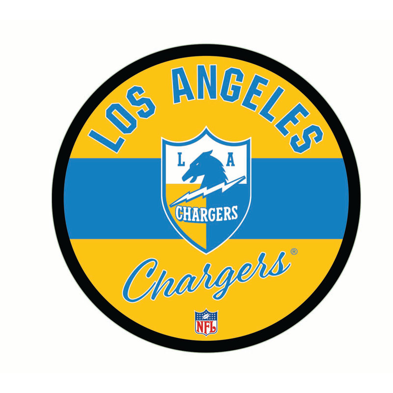 Los Angeles Chargers 23" Round LED Retro Wall Sign