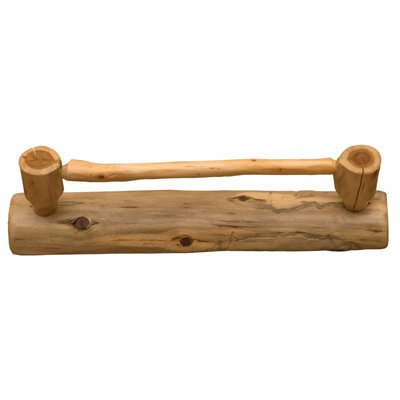 Fireside Lodge Cedar Log Towel Bar - 24-inch - Natural