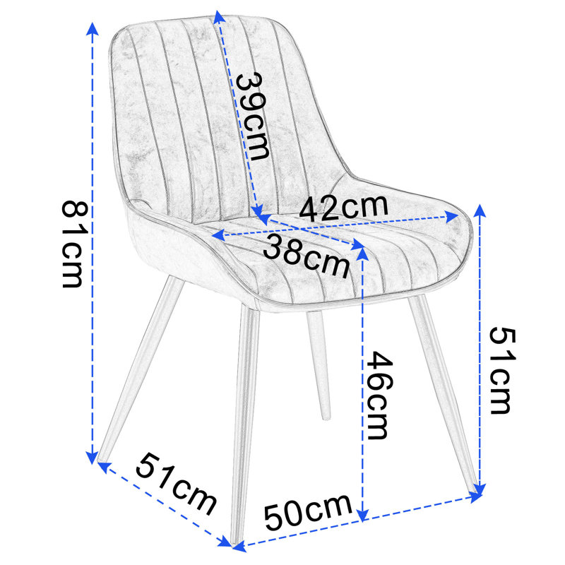 Knighton Upholstered Dining Chair, Grey