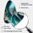 Abstract Geode Turquoise II - Marble Asymmetrical Metal Prints, Turquoise Freeform Metal Wall Art-105585027