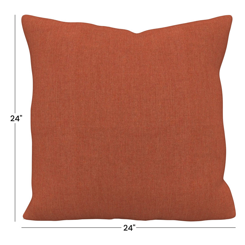 Jem Gabi Sunbrella® Indoor/Outdoor Throw Pillow, Square 24", Sunbrella Play Adobe