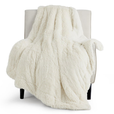 Couvre-lit en fausse fourrure Sherpa