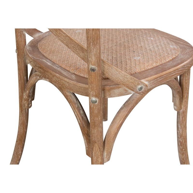 Robards 19'' H Upholstered Oak Side Chair