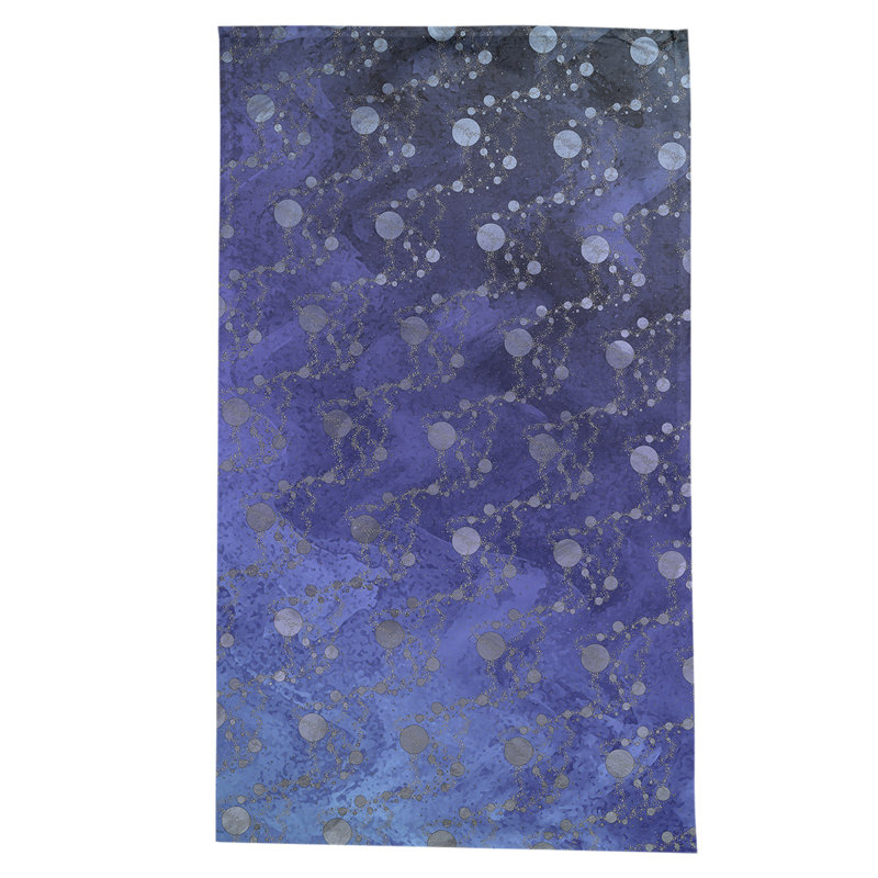 Nappe abstrait leffel, Bleu marine