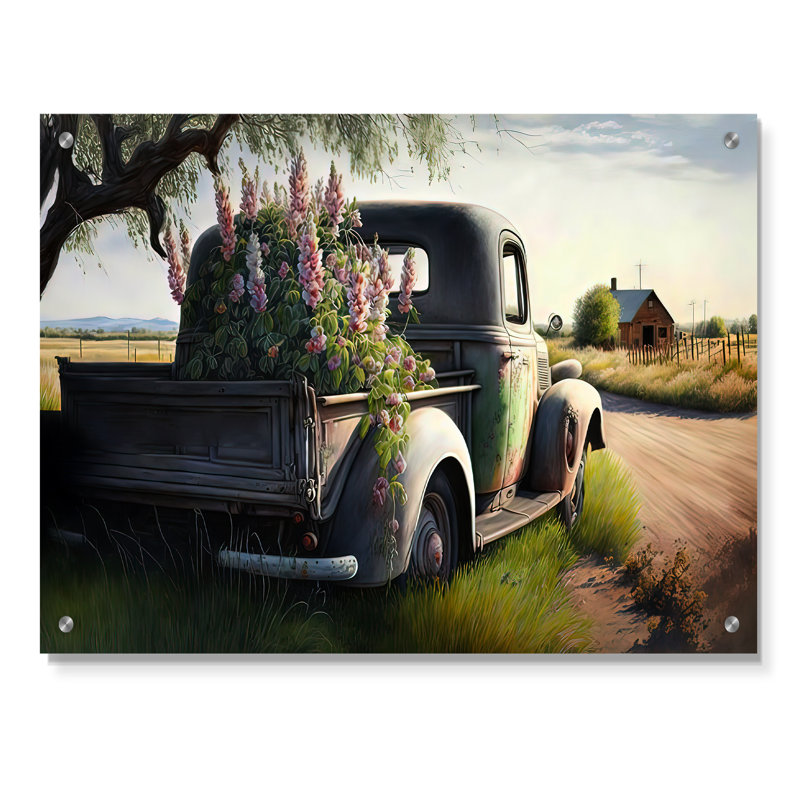 Décoration de grange, livraison de grange - Camion livraison camion, H 30 po x l 40 po