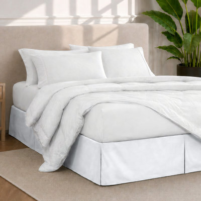 Jupe de lit plissée 15 po sur mesure