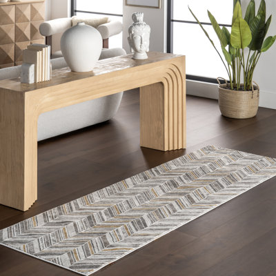 Trinton Modern Abstract Chevron Area Rug