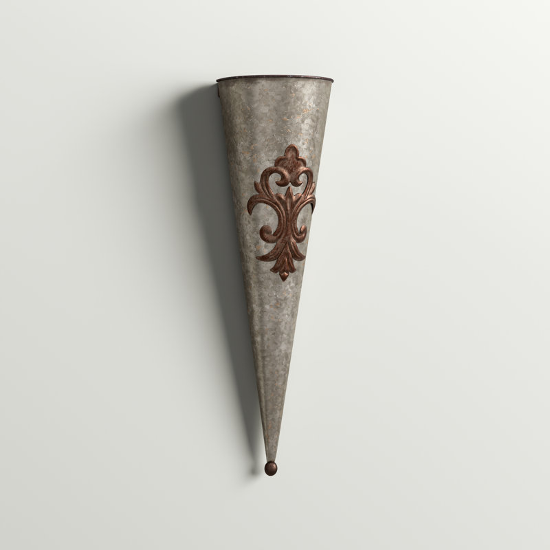 Maliana Handmade Metal Wall Vase