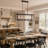 42'' (W) 5 - Light Aluminum Industrial Rectangle Kitchen Island Pendant Light Linear Chandelier-1290163842