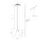 1-Light Pendant Light Bell Glass Shade