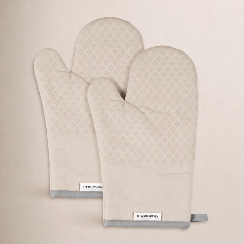 KitchenAid Asteroid Solid Textured Oven Mitt, Tan
