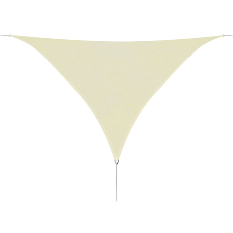 Madill Triangular Shade Sail, Cream, 360cm W x 360cm D