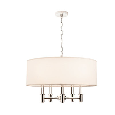 Lustre Dupont 5 en chrome poli Kalco