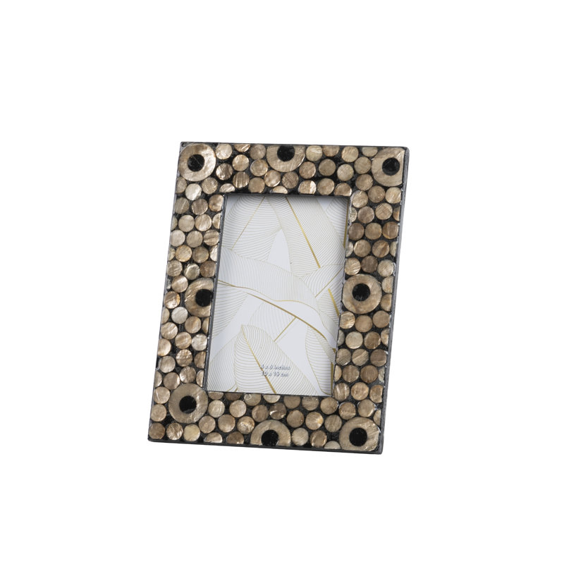 Capiz Photoframe 10x15 Cm 43087860DC264481A9D1458A800A156B, 22cm H x 17cm W x 2cm D
