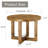 A Modern And Practical Circular Dining Table. Made Of MDF Tabletop And Wooden MDF Table Legs.