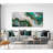 Abstract Geode Wall Art Print or Canvas, Emerald And Gold Marble Shape Decor-99377178-99377188