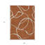 Tapis intérieur lavable abstrait en cuivre 9 pi x 12 pi