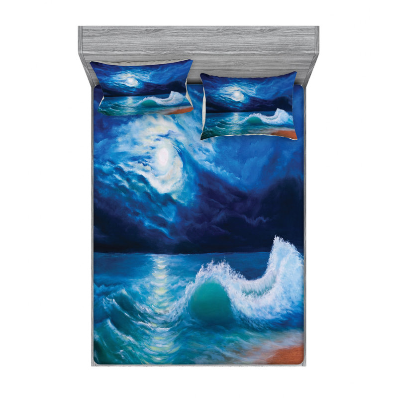 Microfiber Sheet Set, Full Sheet Set with Fitted Sheet