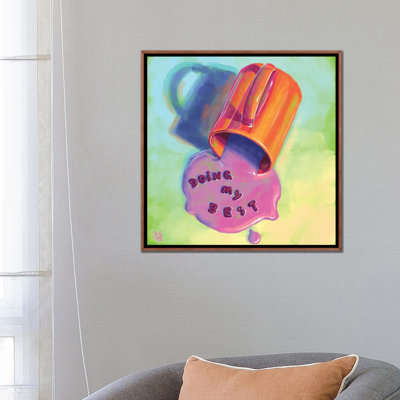 «Doing My Best», reproduction d'art sur toile encadrée