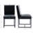 Puspha Upholstered Side Chairs Faux Leather Dining Chairs-2047523363